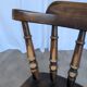 Chaise de bar en bois sculpté vintage : tabouret haut de ferme des années 1970