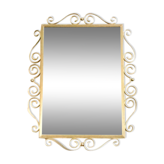 Golden mirror 78 x 64 cm, Hollywood Regency 50
