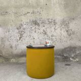 Vintage fabric and teak side table.