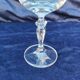 Six verres à eau, cristal ciselé, liseré or, vintage