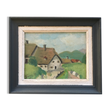 Tableau hameau breton