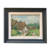 Breton hamlet painting