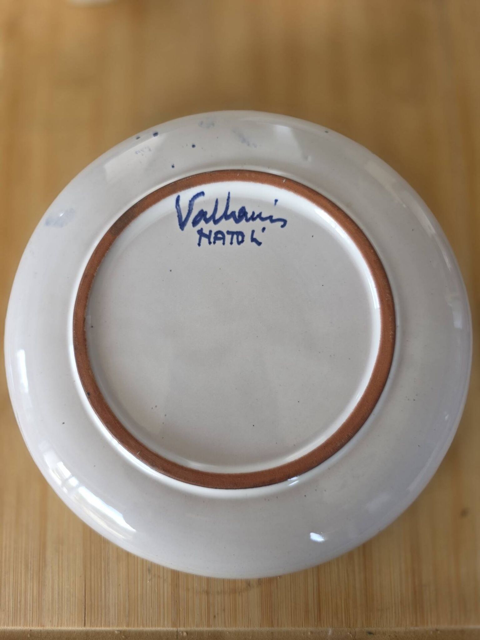 Lot of 3 ceramic pieces Natoli Vallauris – Iris decoration