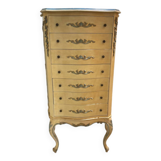 Vintage weekly chest of drawers