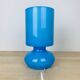 Lampe Lykta Ikea en verre bleu vintage
