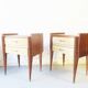 Pair of Art Deco 40s bedside tables
