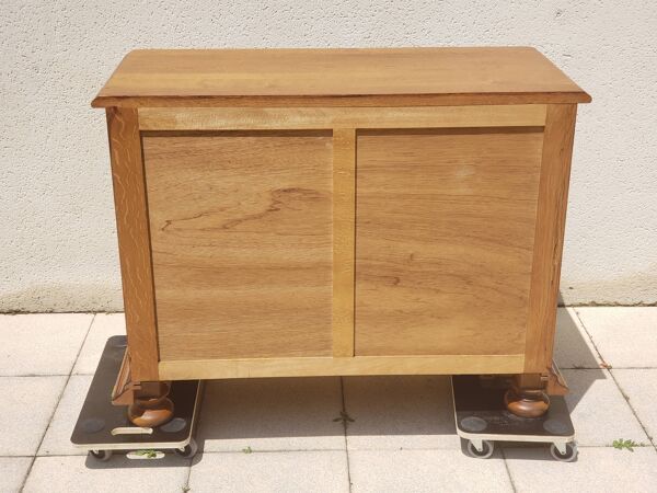 Commode 3 tiroirs en bois massif