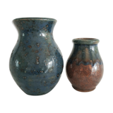 Set of two vintage terracotta vases