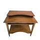 Vintage oak desk with raised top, 1970s.