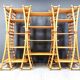 Vintage bamboo wall unit, 1970s