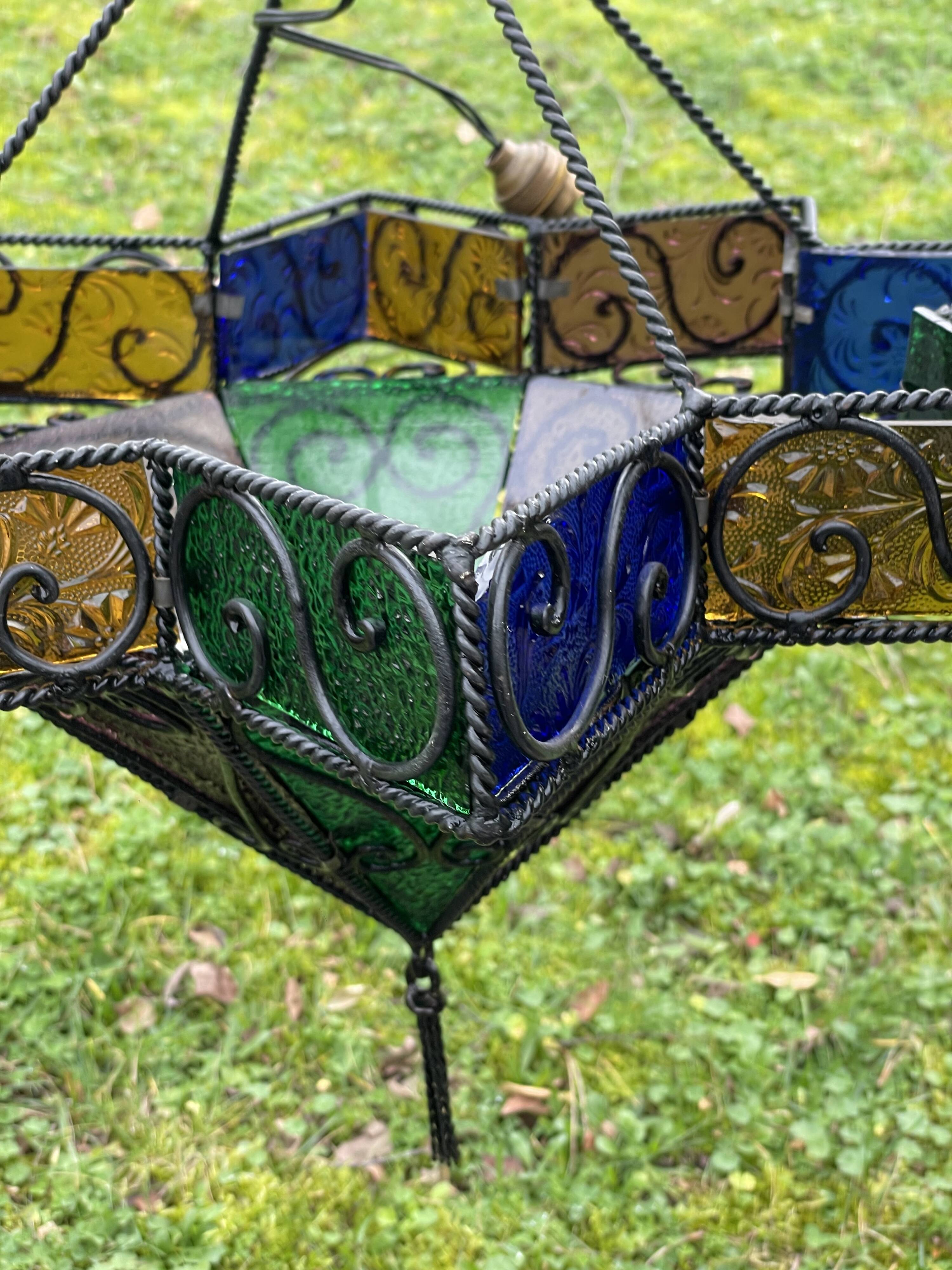 Oriental star chandelier from the 70s