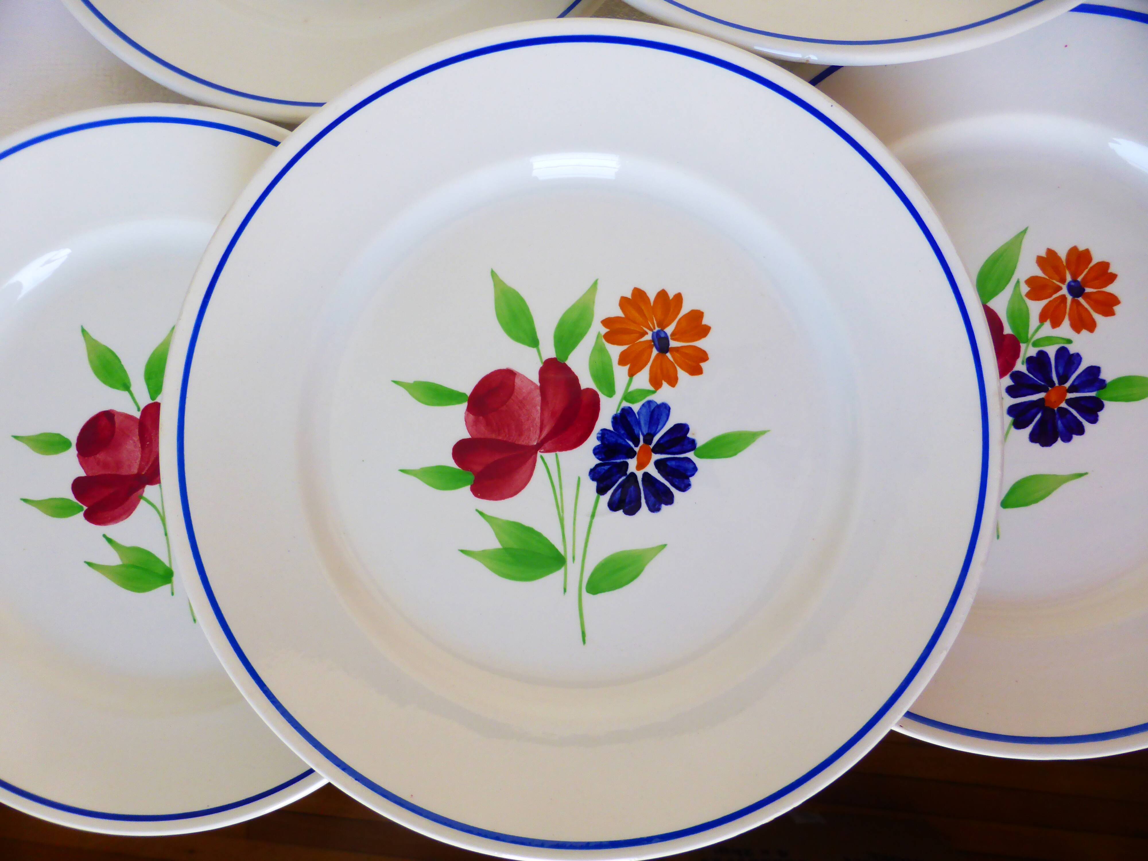 6 flat plates from the Badonviller factory 210336