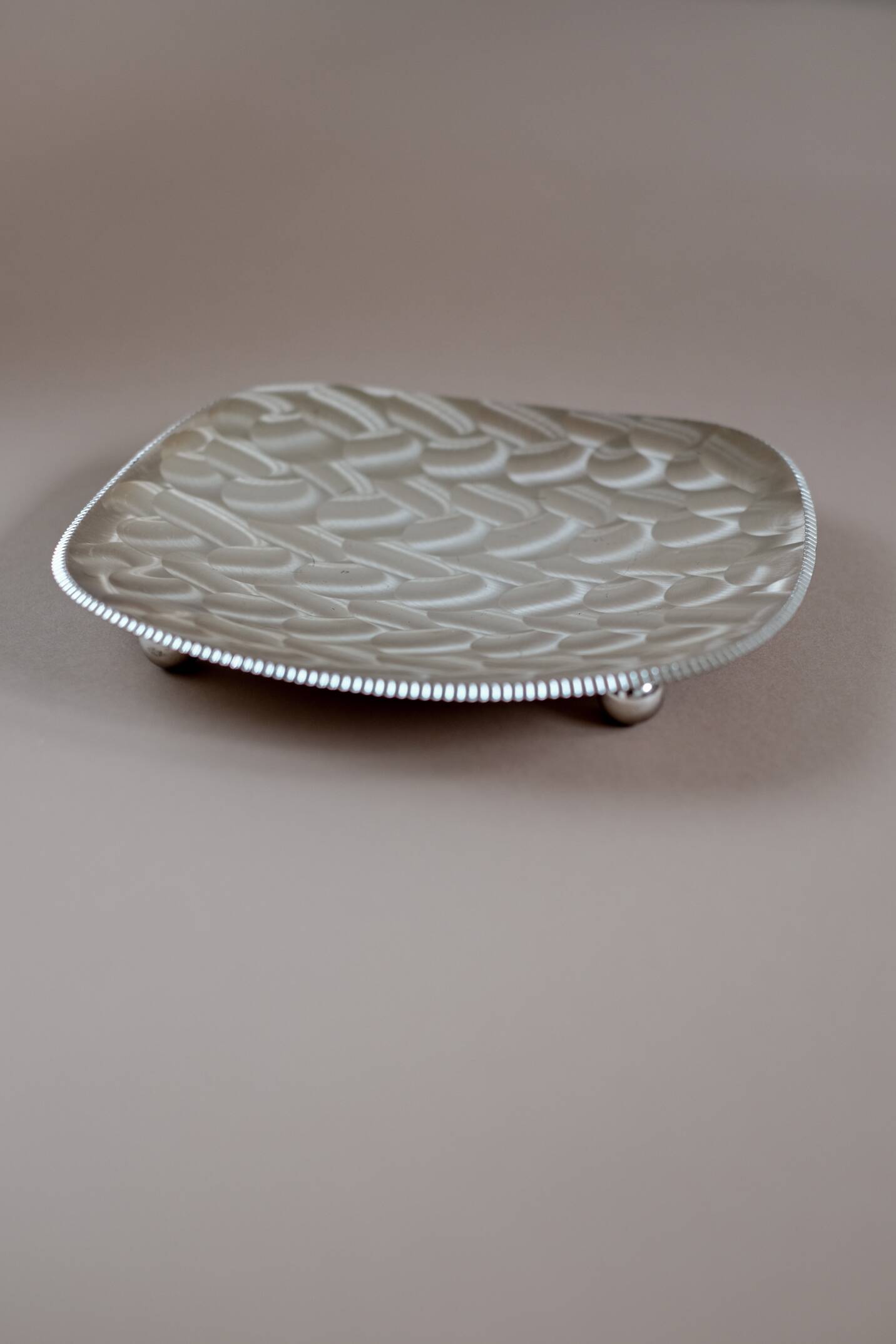 Silver-plated dish