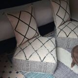 100% handmade artisanal Berber pouf