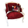 Old fully restored shepherdess armchair