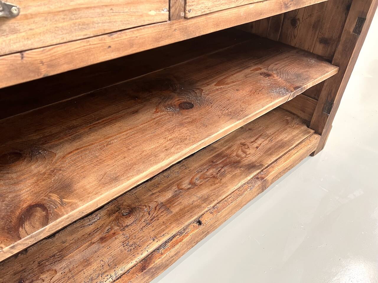 Old pine trading counter, circa 1950