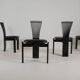 Set of 4 dining chairs "Totem" by Torstein Nilsen