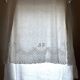 thread sheet 2 people, monogrammed J.S, in Embroidery Richelieu