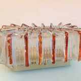 Rectangular two-tone glass ceiling lamp 60/70