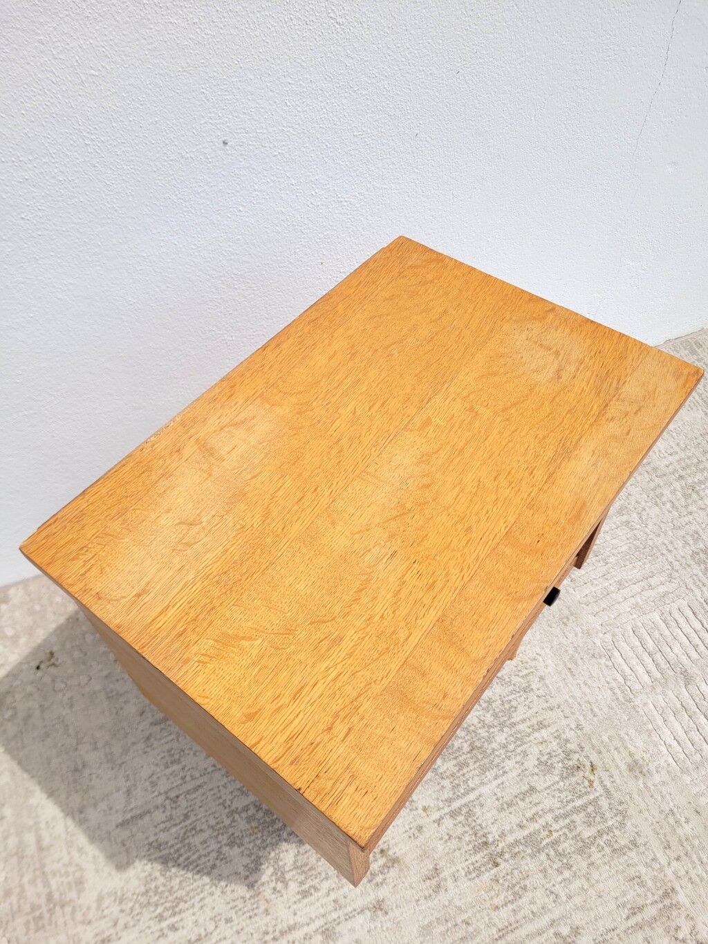 Vintage bedside table from the 60s/70s in wood.