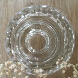 Pair of vintage glass candle holders