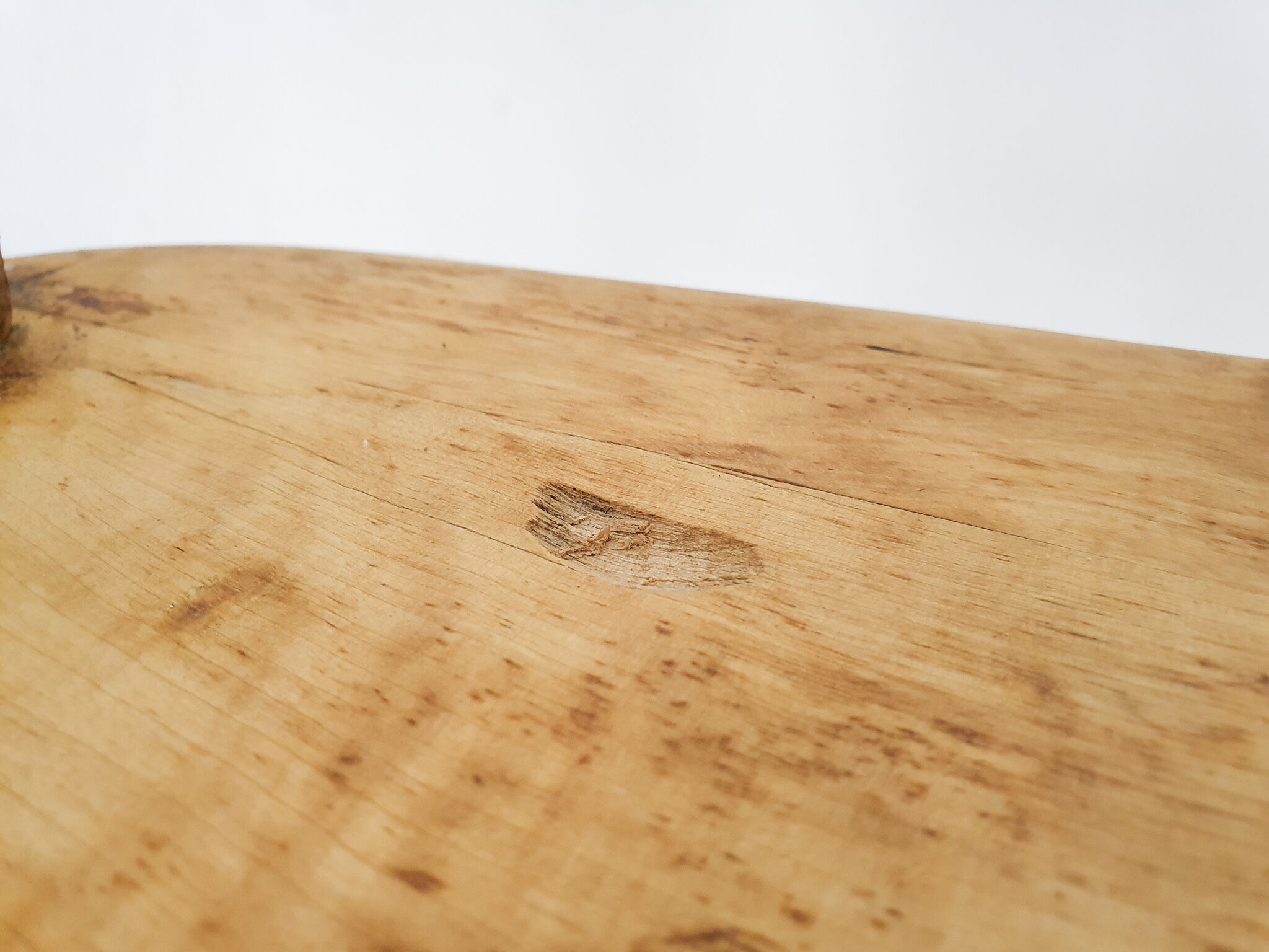 Scandinavian birchwood spindle back chair in the style of Ingvar Hildingson, Sweden 1950's