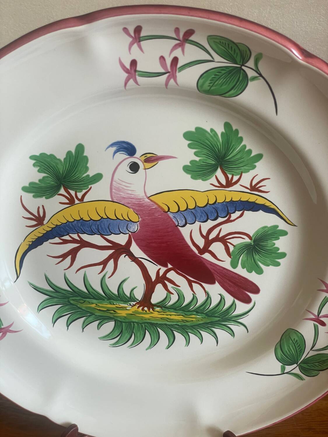 Assiette oiseau St Clément