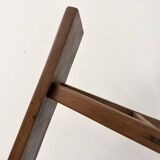 Restored solid walnut bench — 1950s