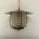 Black metal hanging lamp