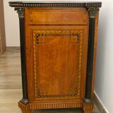 Napoleon III French Sideboard Inlaid with Geometric Floral Motifs, 1850