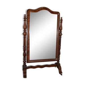 Miroir psychée en acajou