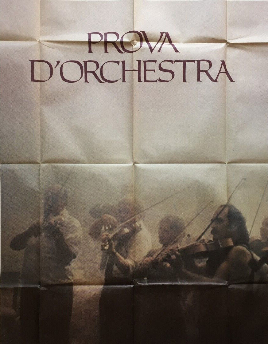 Prova poster of orchestra orchestra Federico Fellini 1978