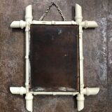 vintage bamboo mirror