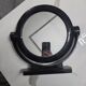 Vintage round pivoting mirror in black, retro style from the 70s/80s.