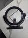 Vintage round pivoting mirror in black, retro style from the 70s/80s.