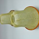 Pair of pear-shaped "cocoon" wall lights, resin and pine, Italy, 1970