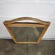 Rattan mirror and leather 100x60