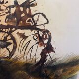 Tableau aquarelle signé