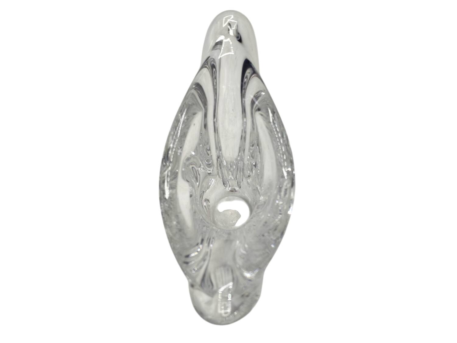 1950s Sèvres Crystal Vase - Freeform Hand-Blown Design