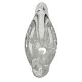 1950s Sèvres Crystal Vase - Freeform Hand-Blown Design