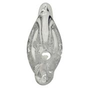 Vase en cristal de Sèvres des années 1950 - Design de forme libre soufflé à la main