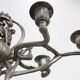 Art Nouveau tin candle holder by Achille Gamba, Italy ca. 1900