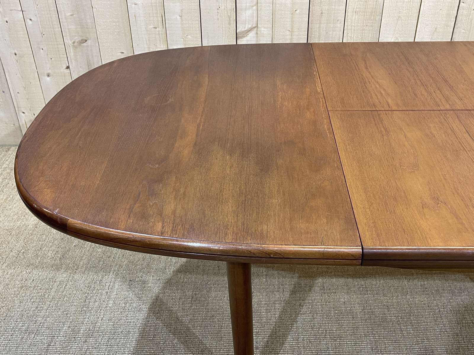 1970s teak table with butterfly extension