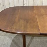 1970s teak table with butterfly extension
