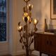 Hans Kögl, golden floor lamp from the 70s
