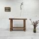 Establishment / console in raw wood