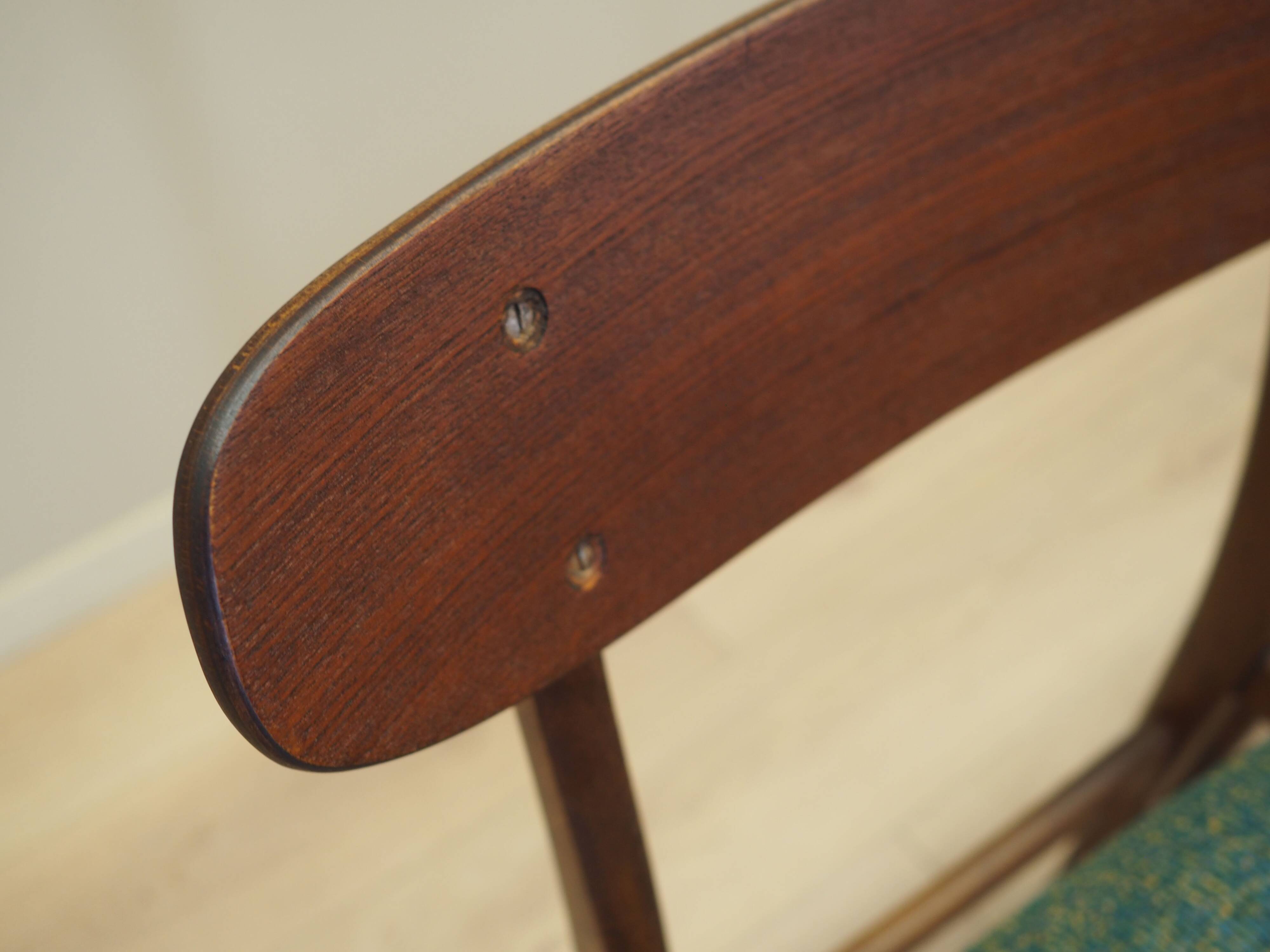 Set of four teak chairs, Danish design, 1970s, production: Denmark