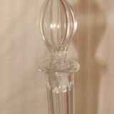 cut crystal wine carafe with a foot from "Lorraine", early 20th century