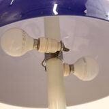 Vintage blue acrylic and chrome mushroom table lamp - Germany Space Age