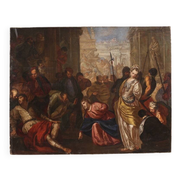 Great 16th-century Venetian painting, Christ and the Adulteress